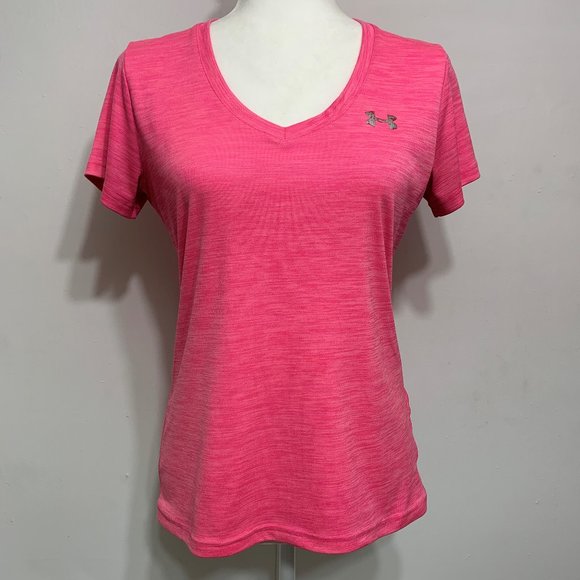 Under Armour heatgear v-neck, short sleeve top - Picture 2 of 5